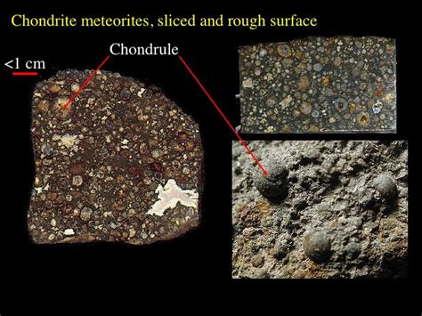 chondrite vs achondrite.